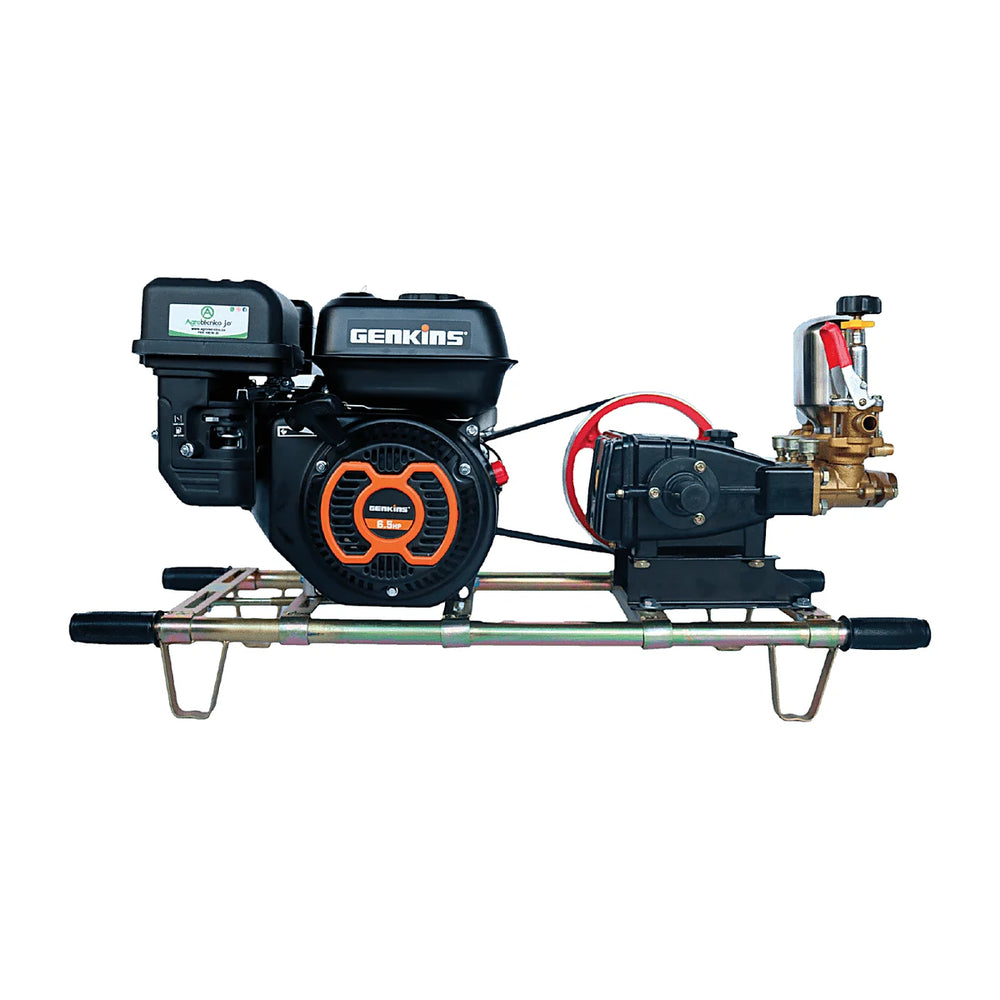 Fumigadora estacionaria gasolina GK200-TYS22H-C motor 6,5 HP 15-22 L/min sin grasera pistón cerámico Genkins